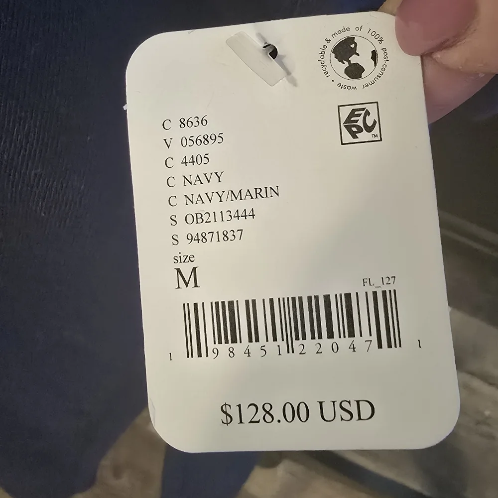 NWT Free People On The Run Top Only Navy Size M - Picture 7 of 9